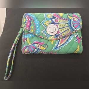 Vera Bradley‎ Colorful Floral Quilted Wristlet